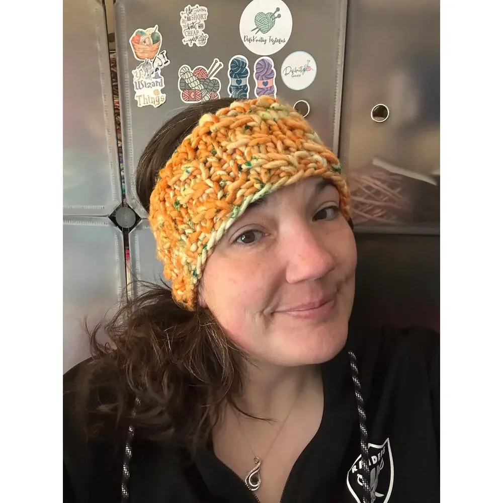 Hand Knit Merino Wool Headband - Lean On Me Design